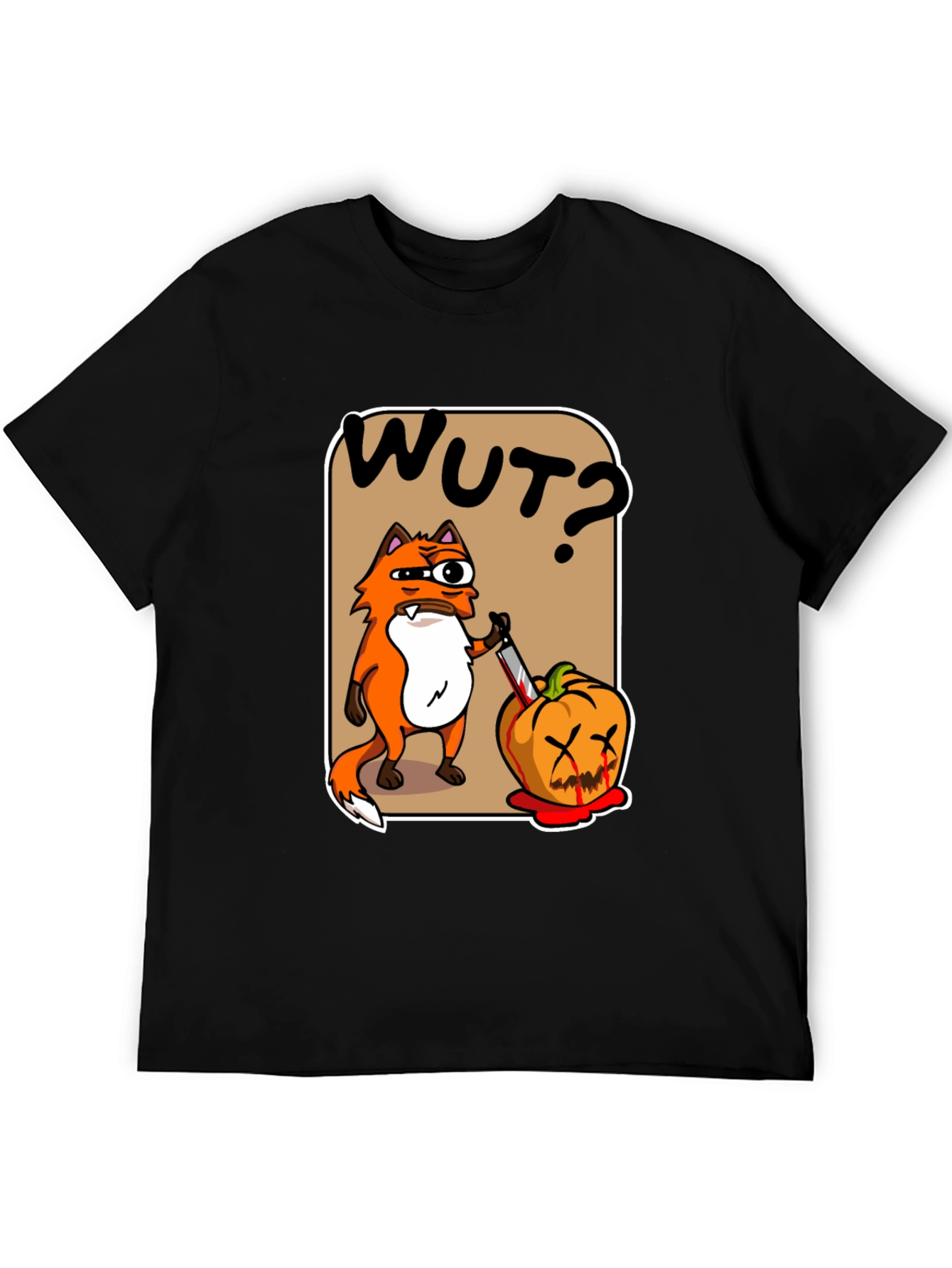 WUT? Fox Halloween Pumpkin T-Shirt