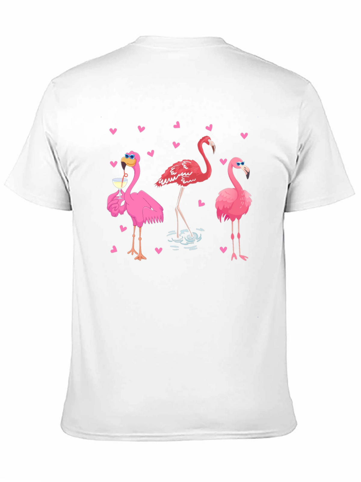 Flamingo Graphic Black T-Shirt