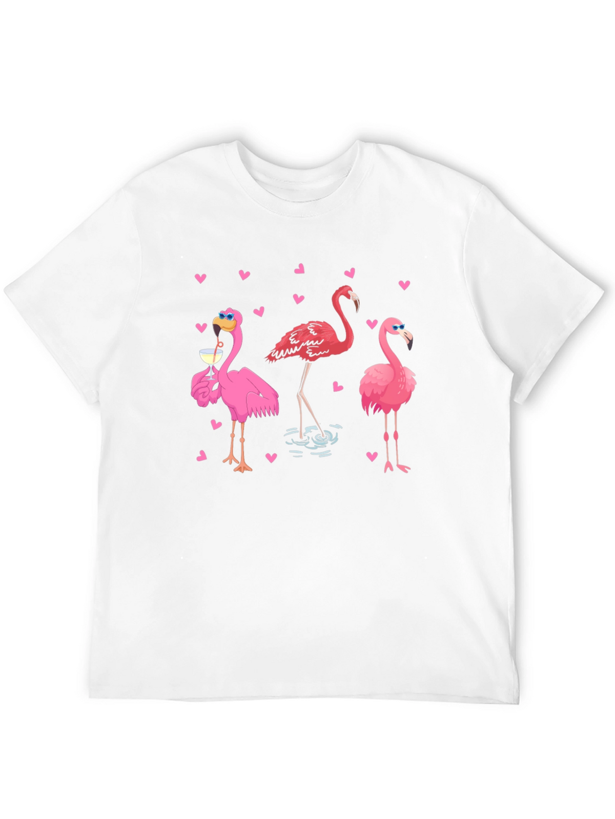 Flamingo Graphic Black T-Shirt