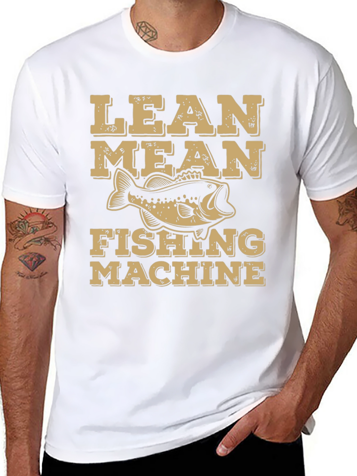 Lean Mean Fishing Machine Graphic T-Shirt