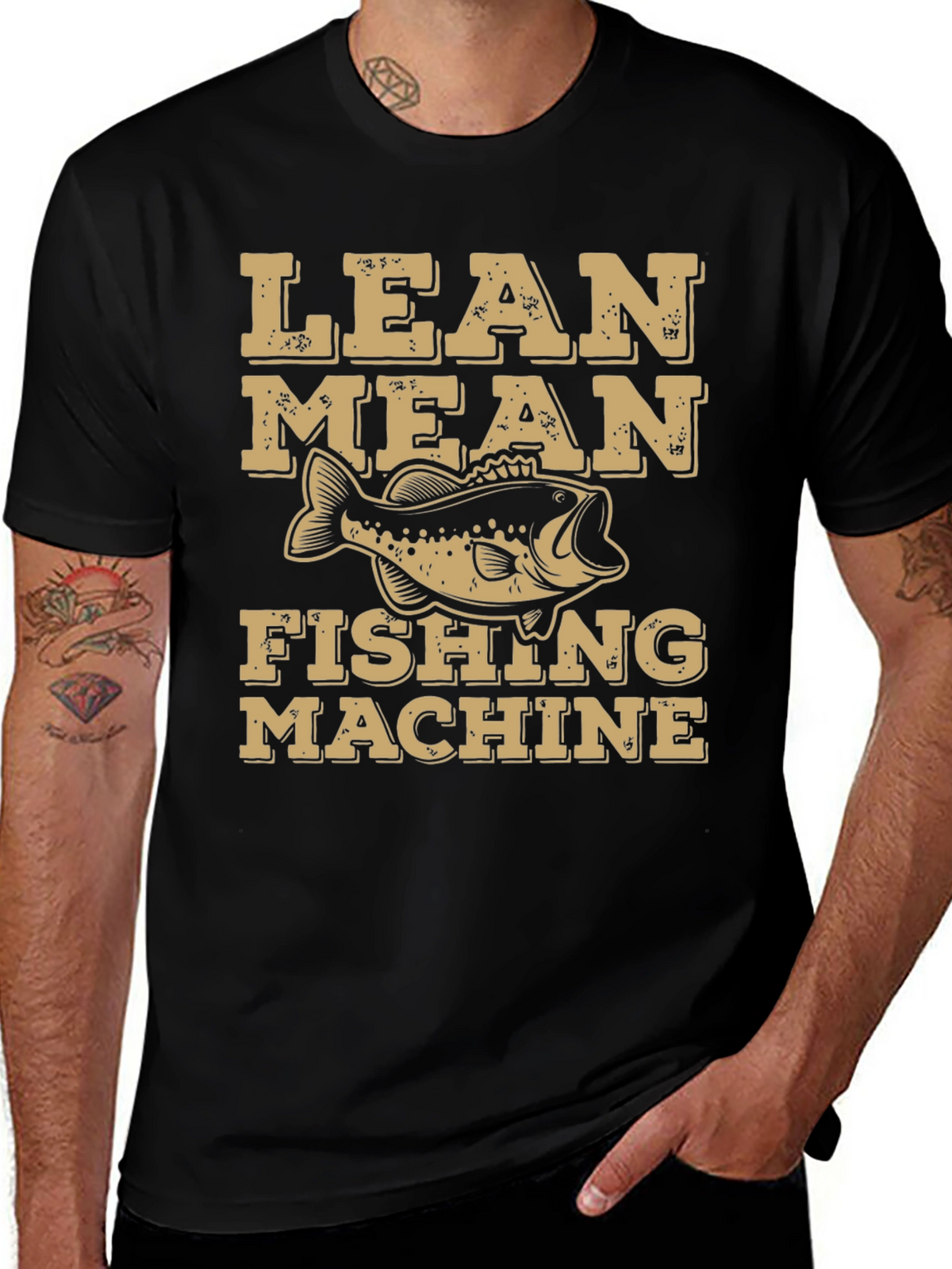 Lean Mean Fishing Machine Graphic T-Shirt