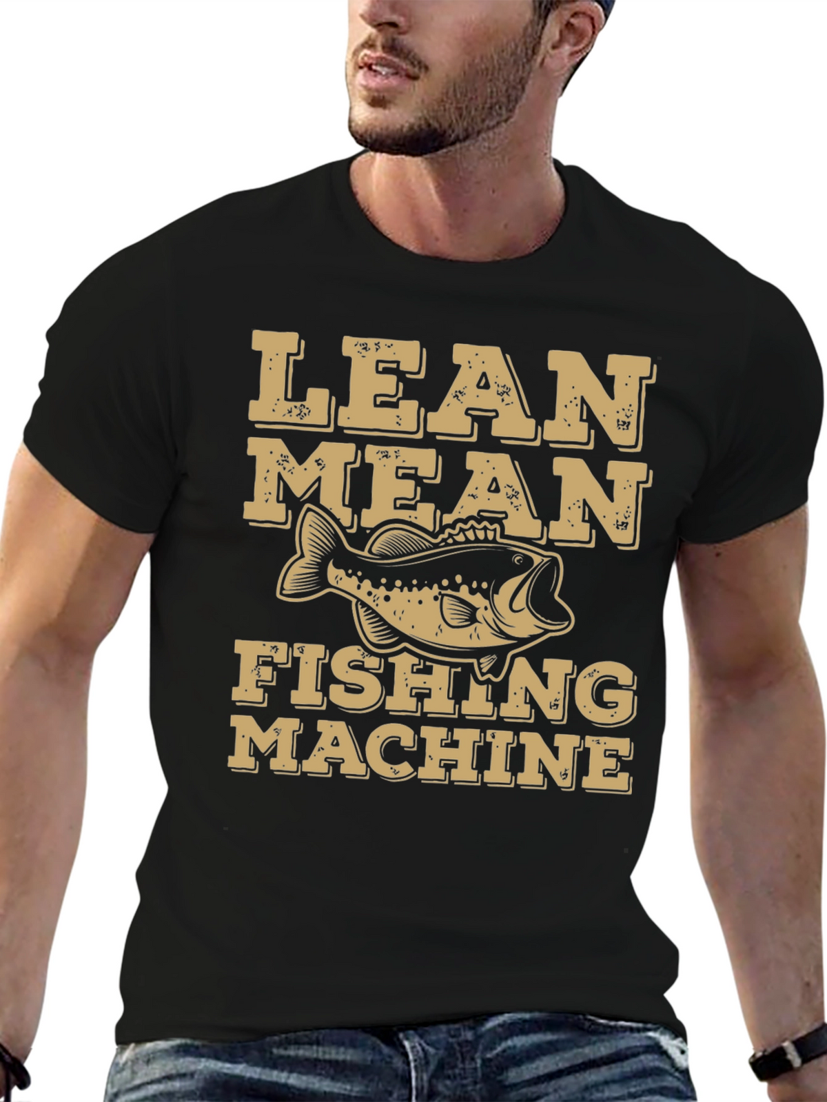 Lean Mean Fishing Machine Graphic T-Shirt