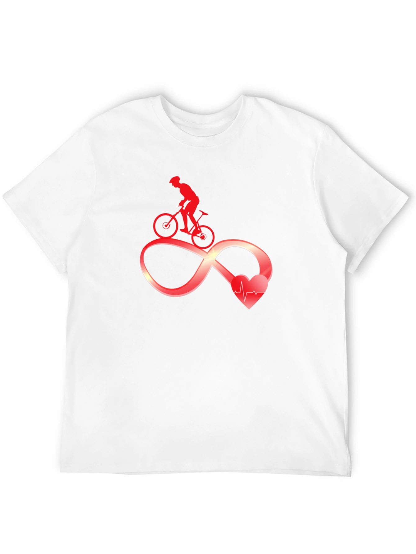 Cycling Infinity Heartbeat Graphic Tee