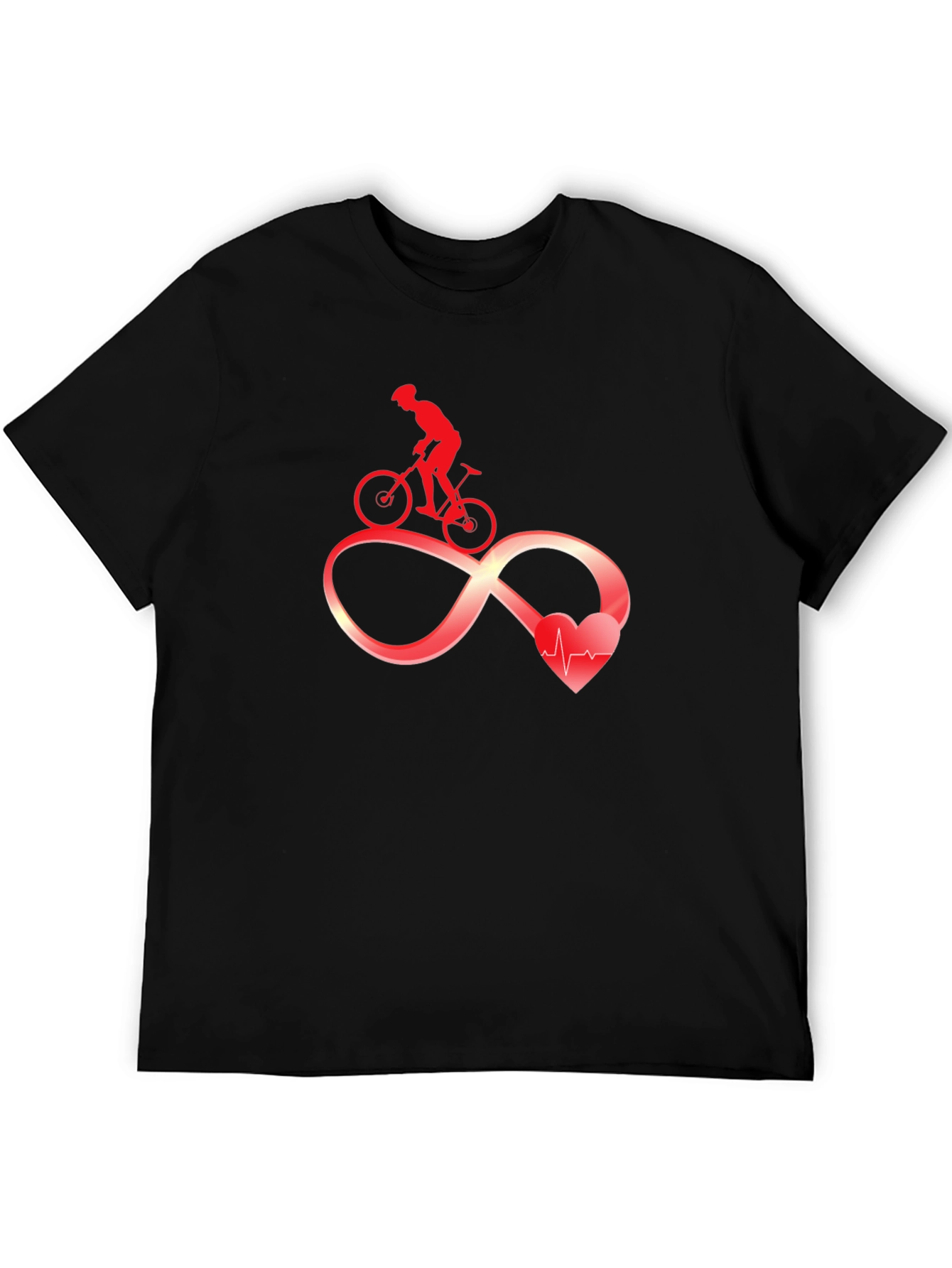 Cycling Infinity Heartbeat Graphic Tee