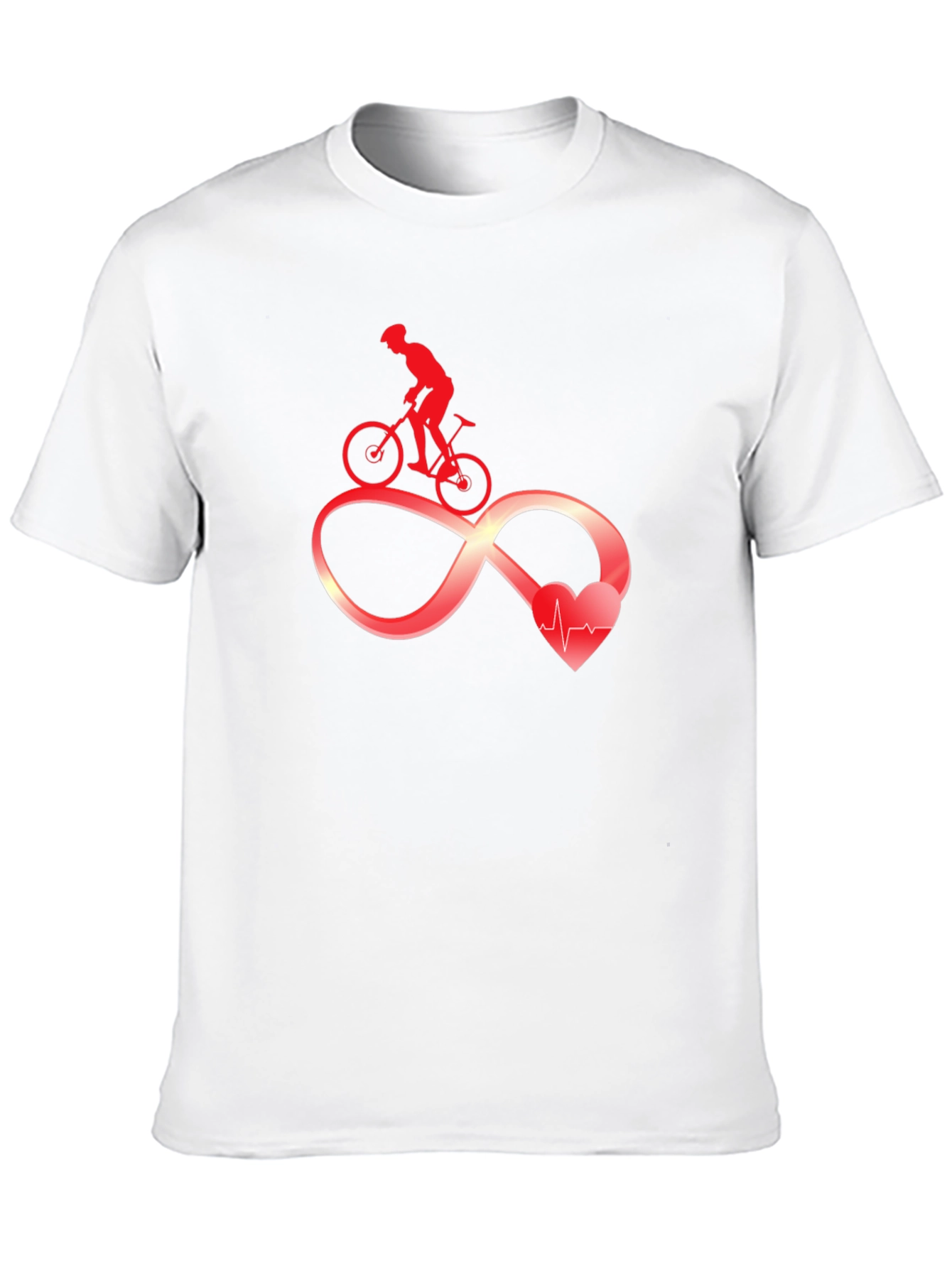 Cycling Infinity Heartbeat Graphic Tee