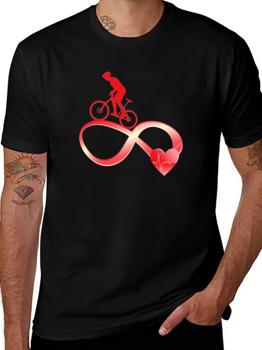 Cycling Infinity Heartbeat Graphic Tee
