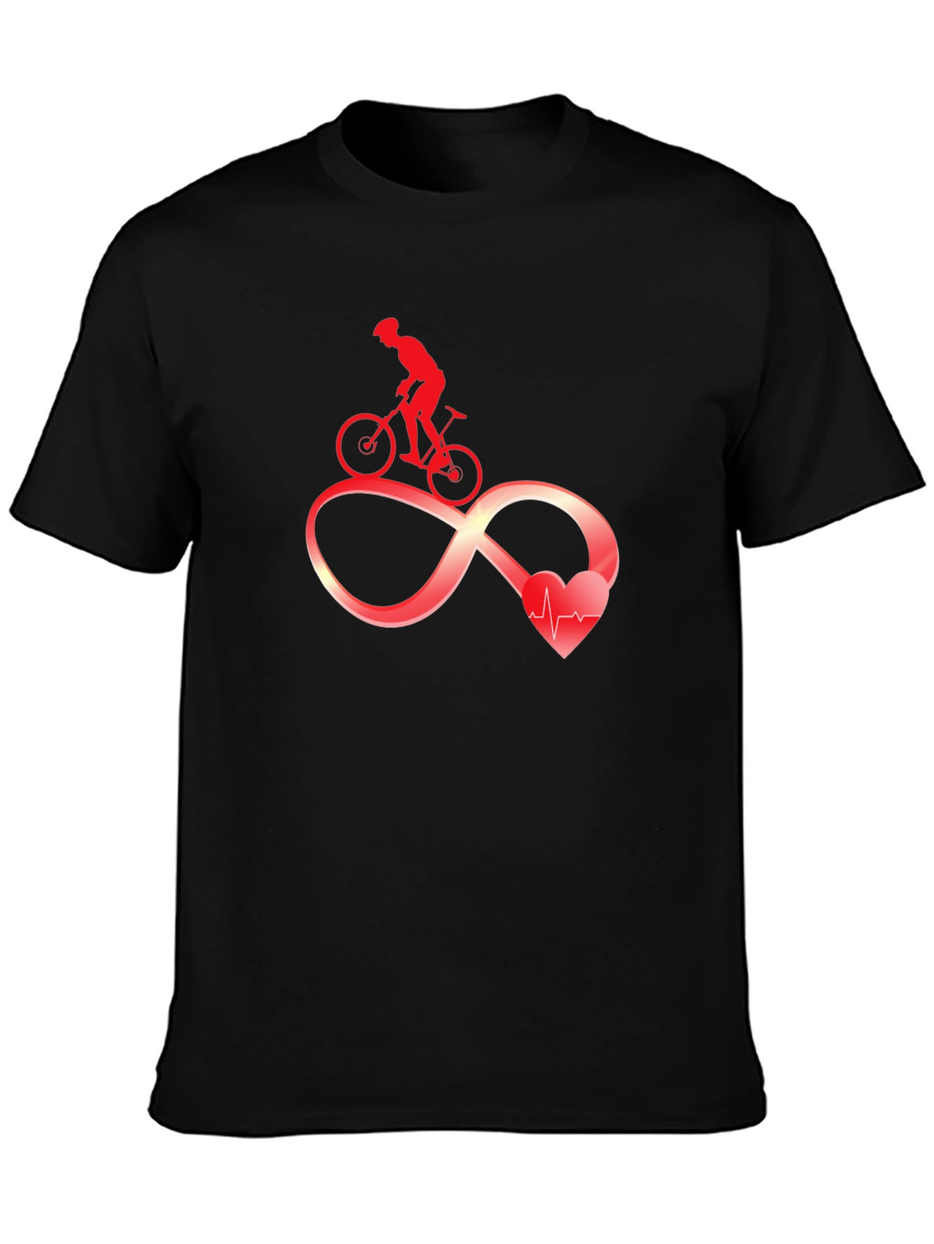 Cycling Infinity Heartbeat Graphic Tee
