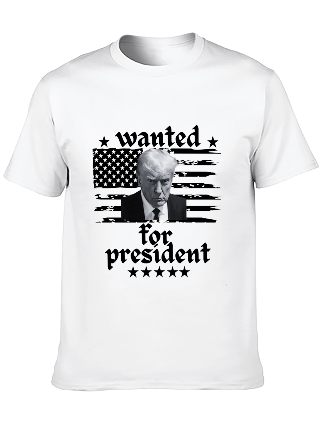 Wanted for President Black T-Shirt