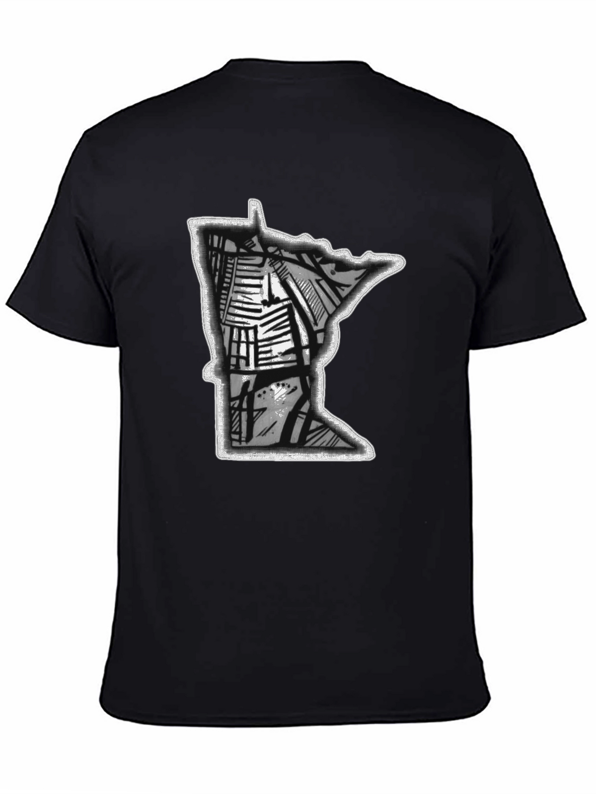 Minnesota State Graphic T-Shirt - Black
