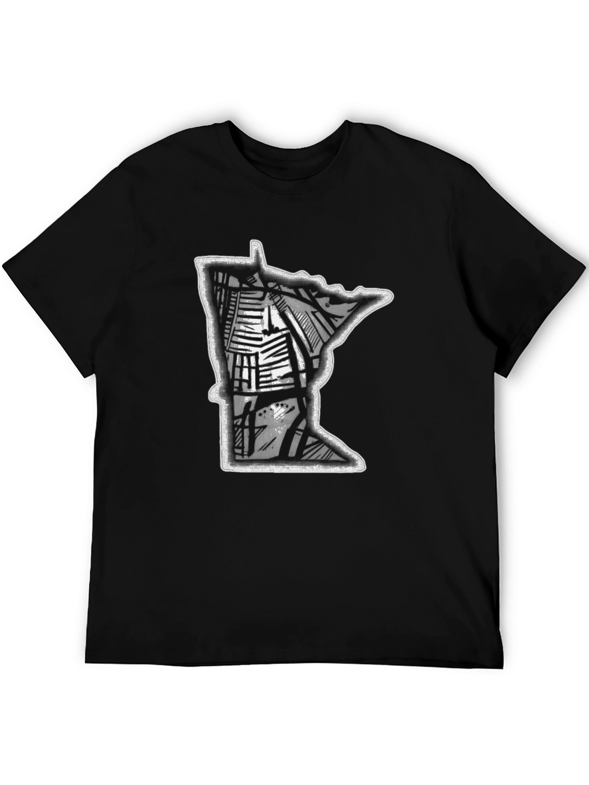 Minnesota State Graphic T-Shirt - Black