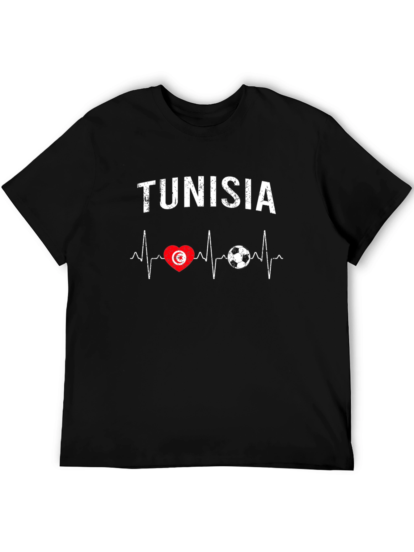 Tunisia Heartbeat Soccer T-Shirt