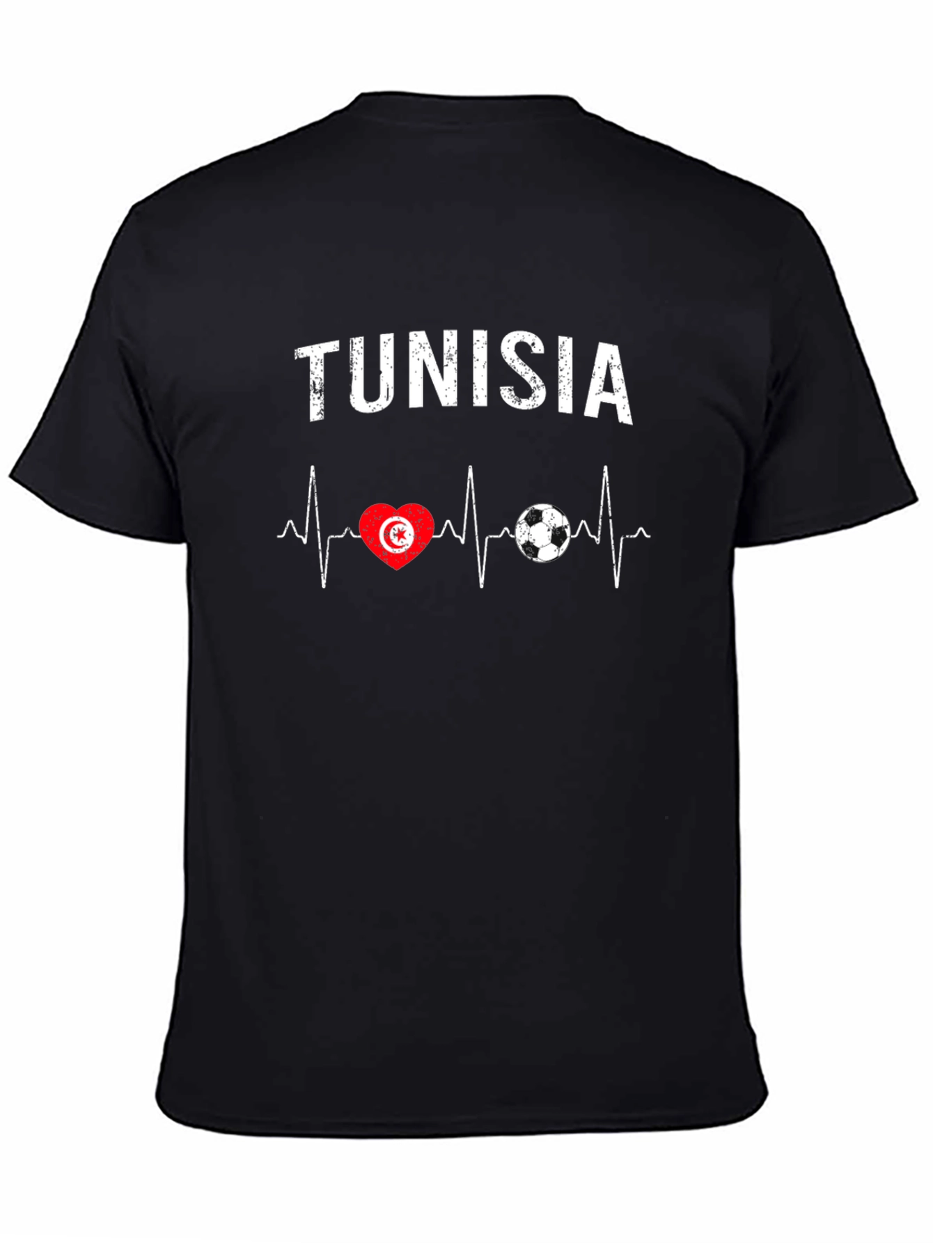 Tunisia Heartbeat Soccer T-Shirt