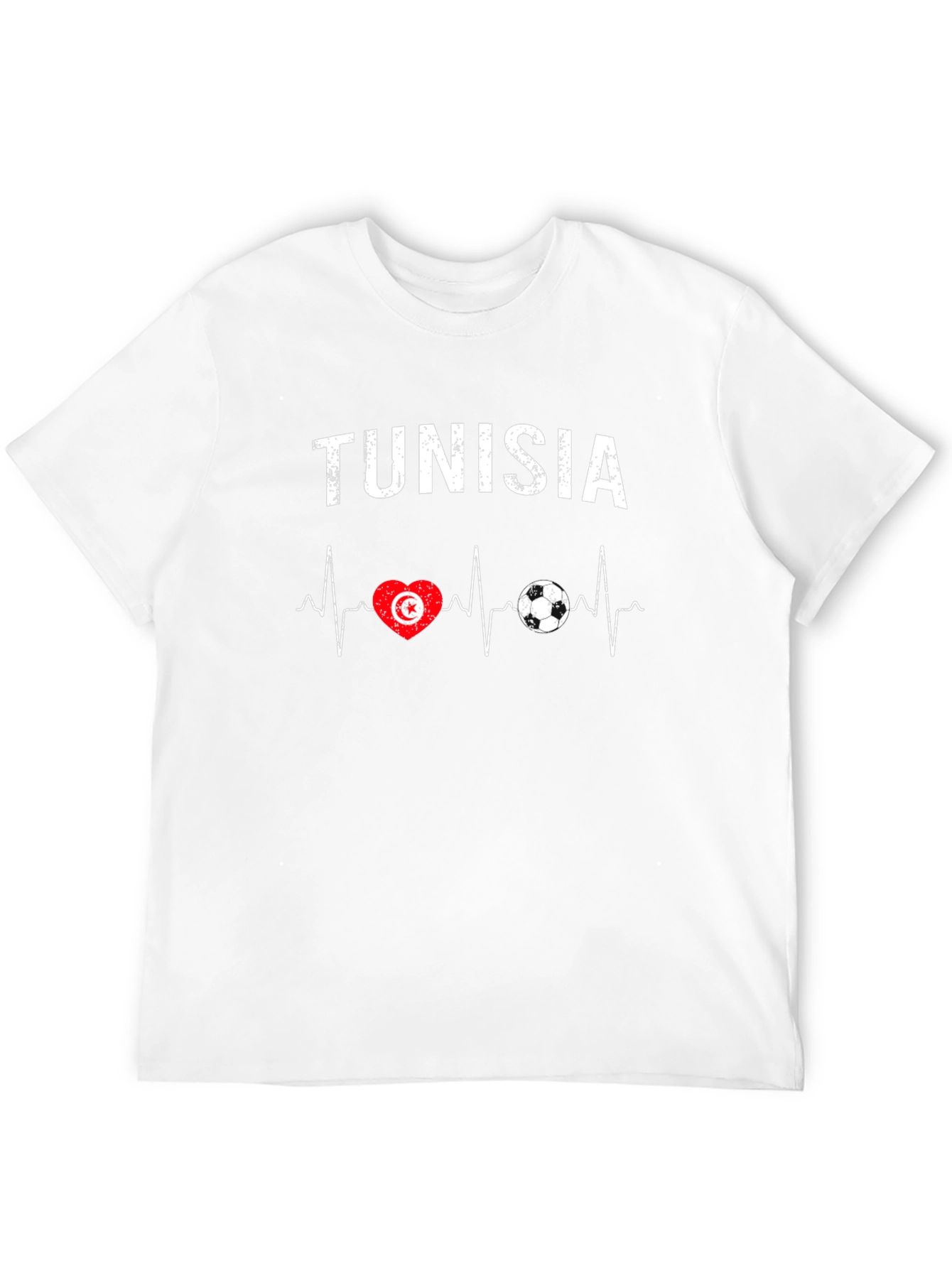 Tunisia Heartbeat Soccer T-Shirt
