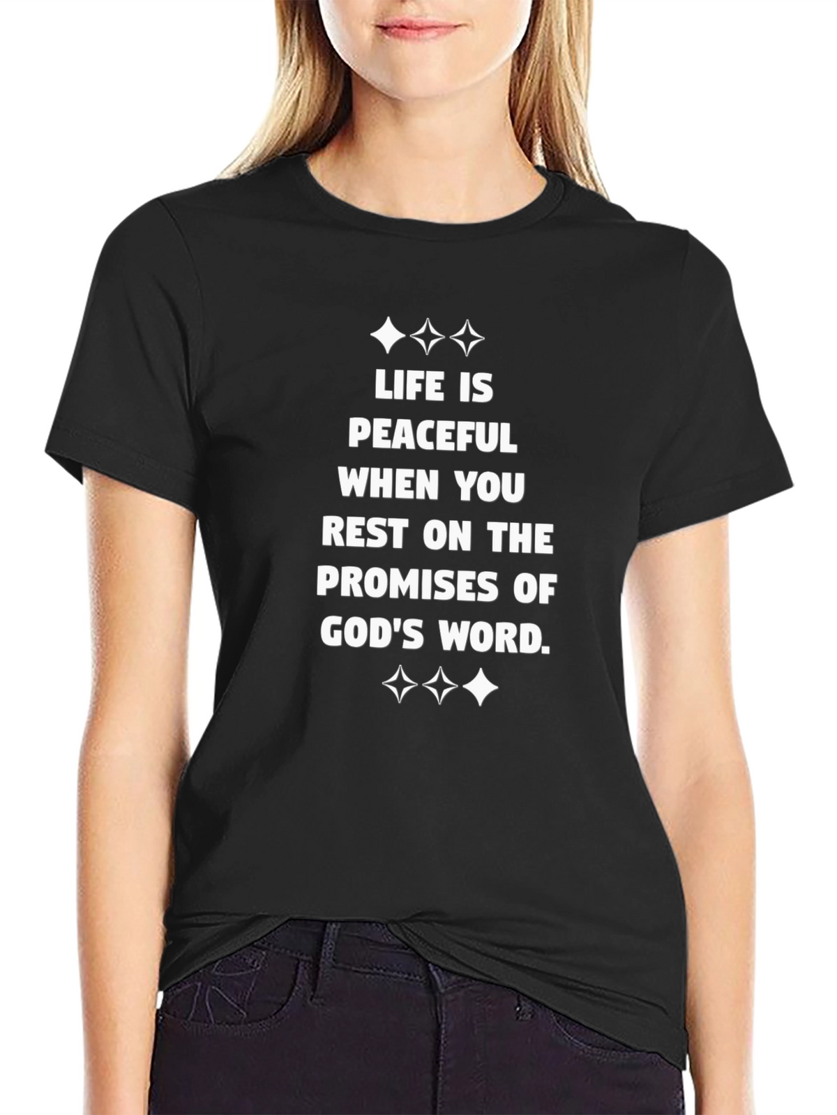 Peaceful Life T-Shirt: Gods Promises Design