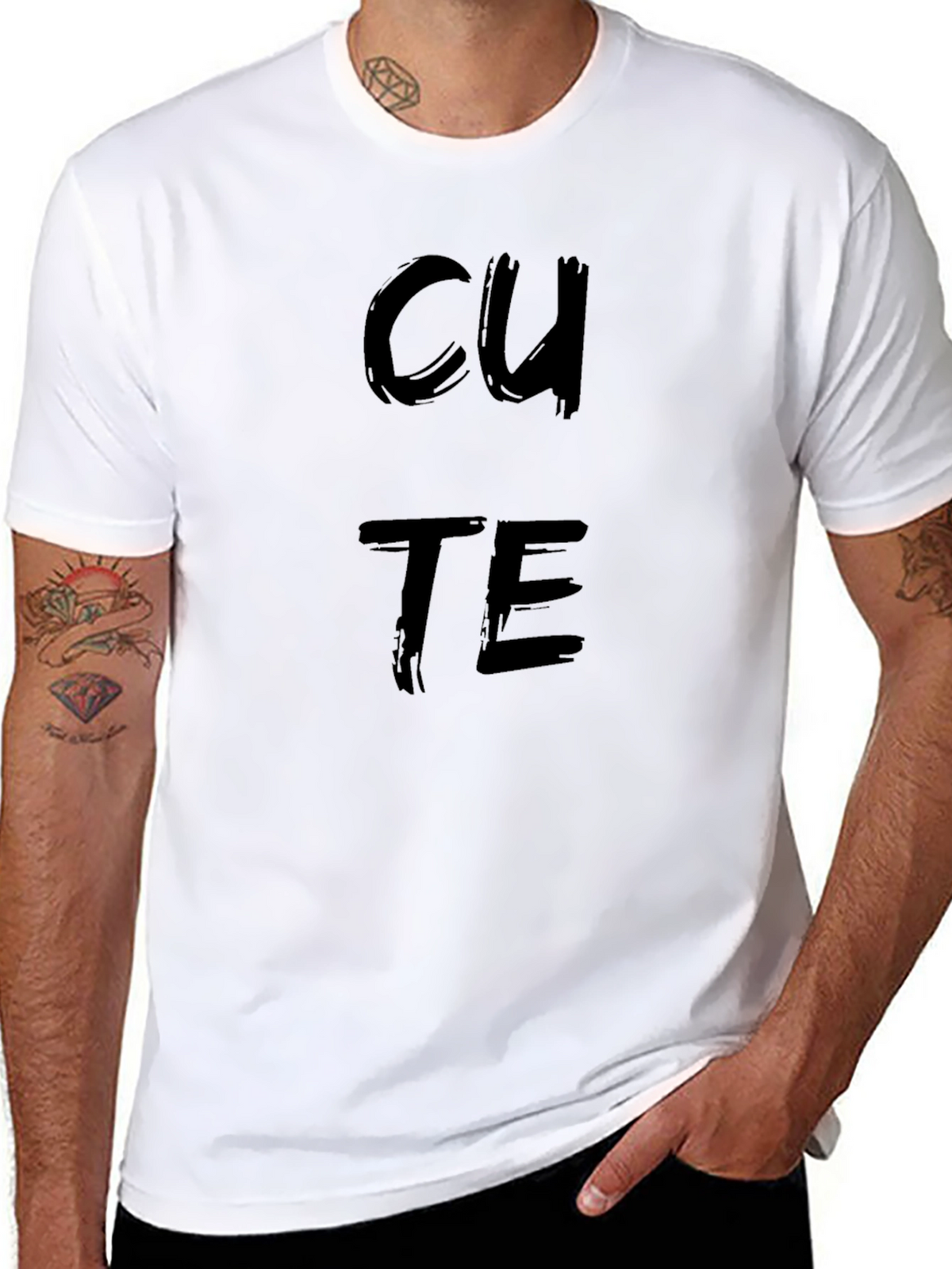 Cute Black Graphic Tee