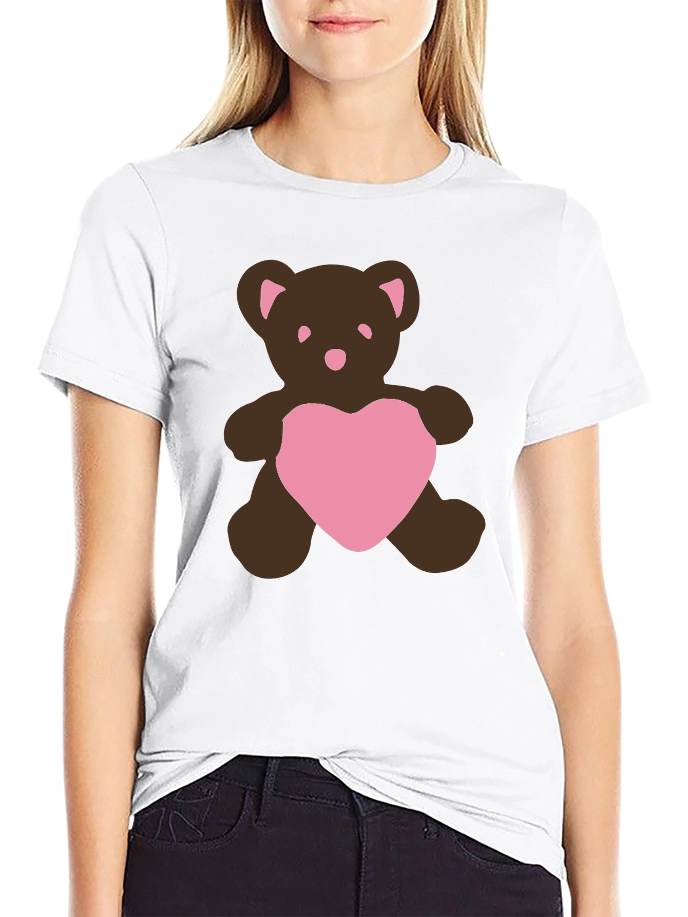 Teddy Bear Heart Graphic Tee