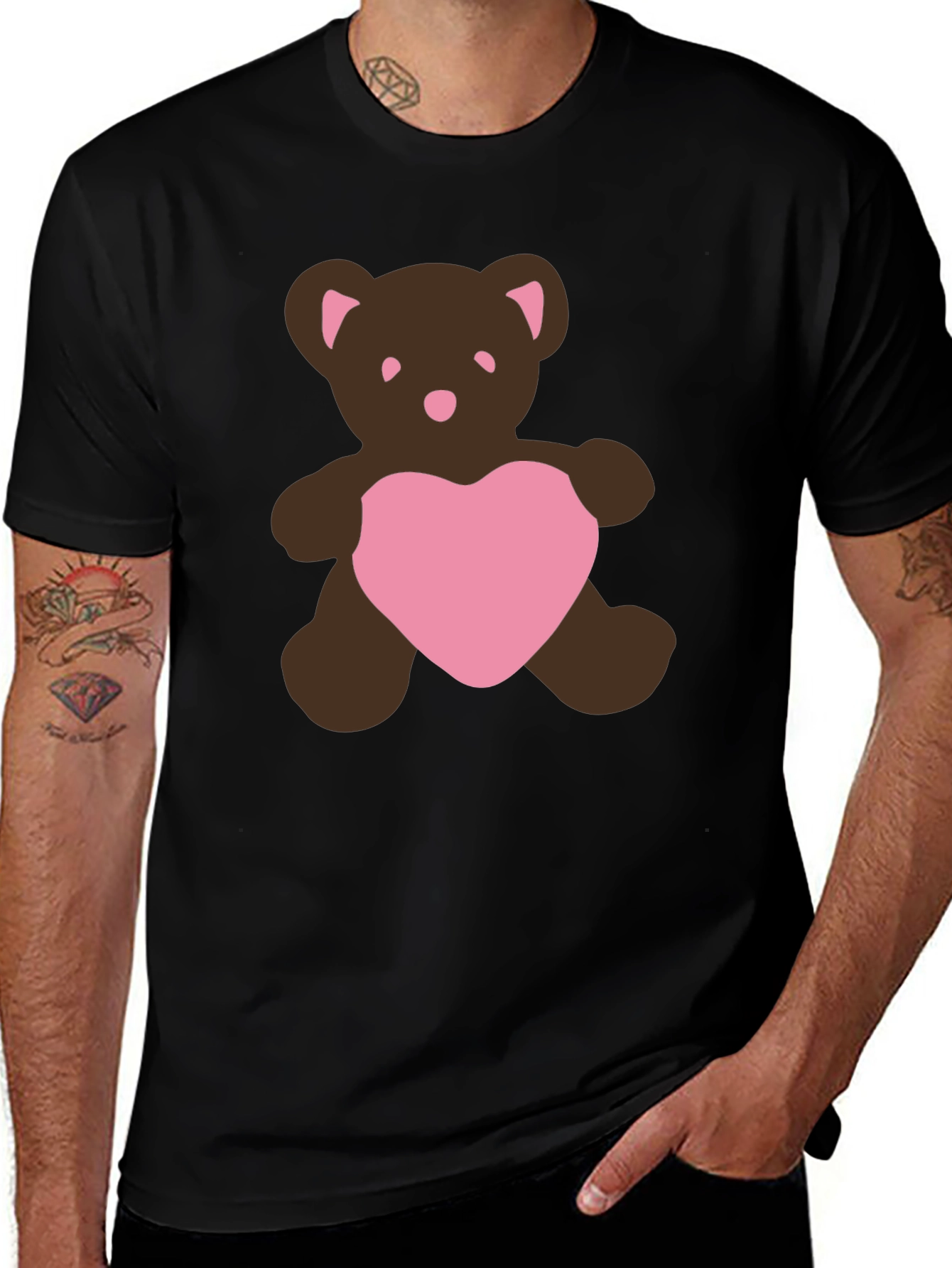 Teddy Bear Heart Graphic Tee
