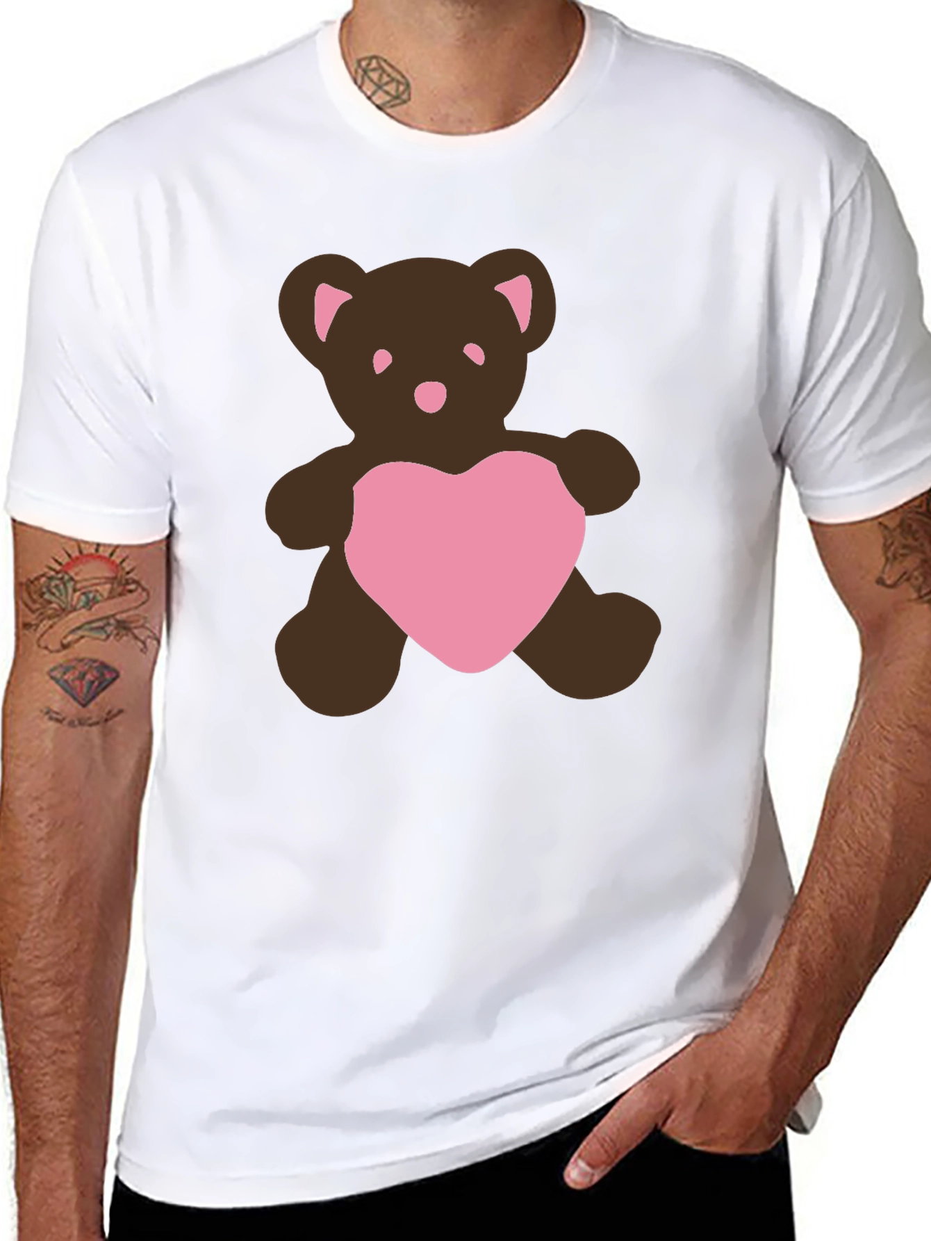 Teddy Bear Heart Graphic Tee