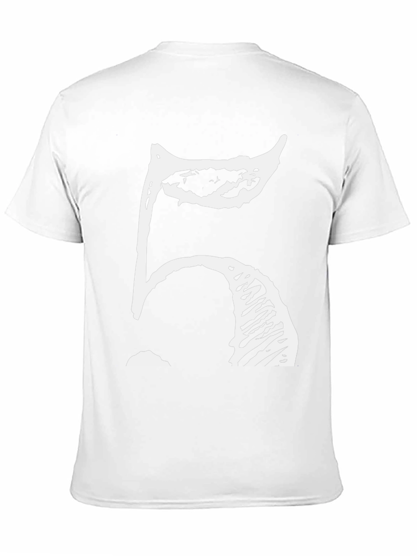 Abstract Number 5 Graphic Tee - Black Cotton Blend