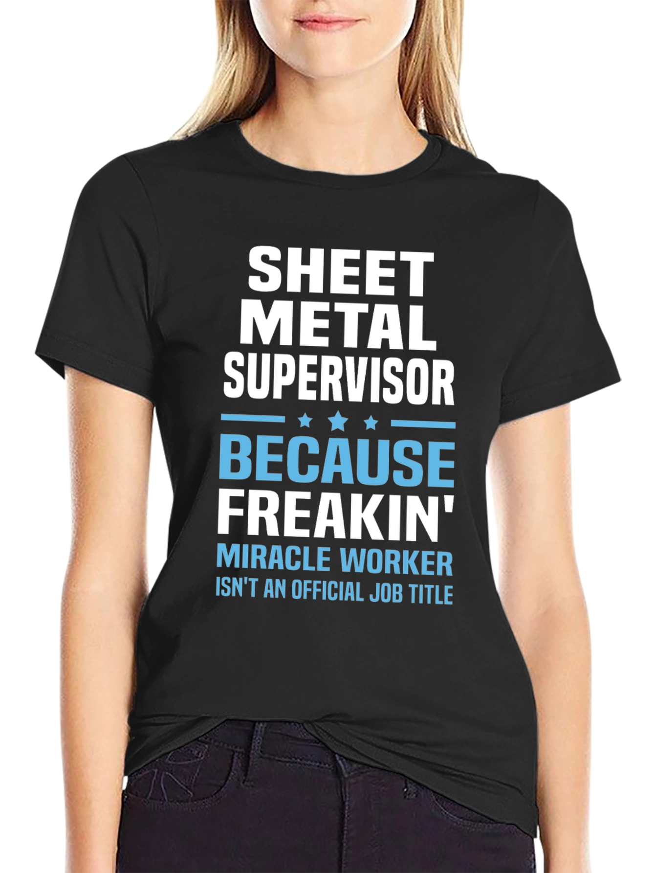 Sheet Metal Supervisor Funny Job Title T-Shirt