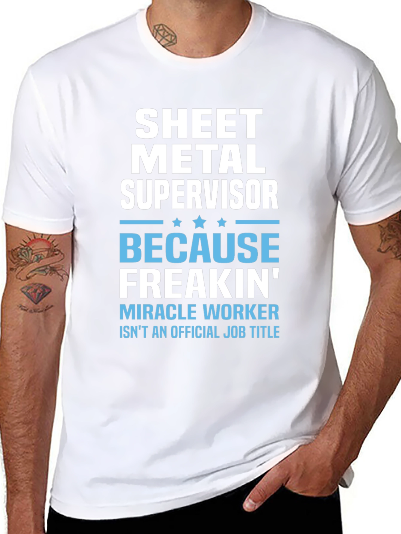 Sheet Metal Supervisor Funny Job Title T-Shirt