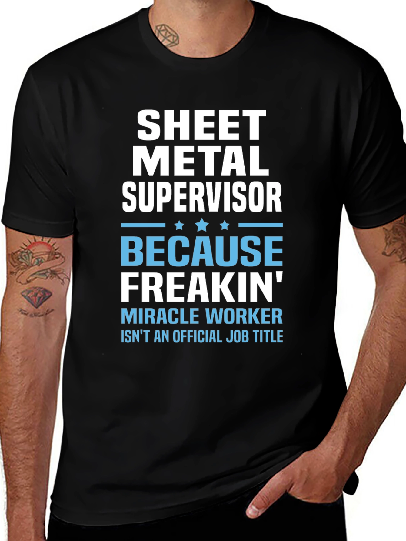 Sheet Metal Supervisor Funny Job Title T-Shirt