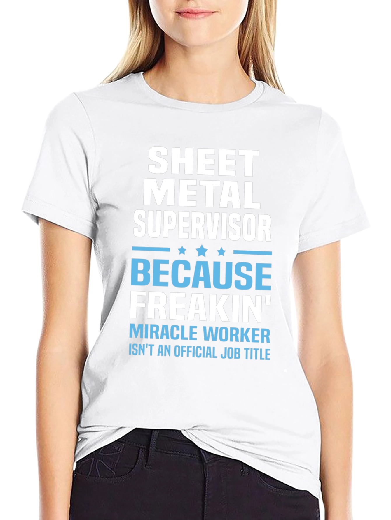 Sheet Metal Supervisor Funny Job Title T-Shirt