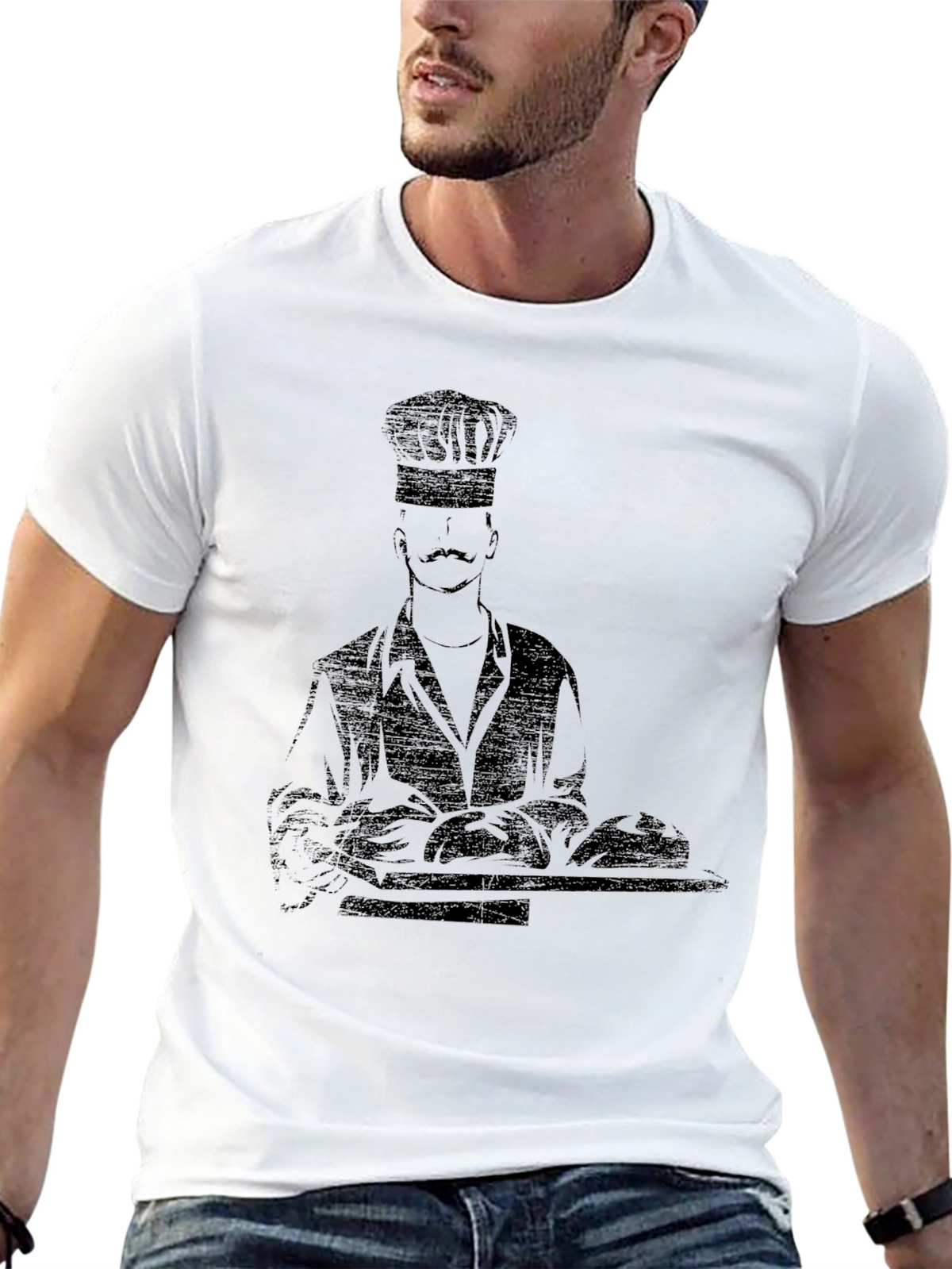 Chef Graphic Tee - Baking Bread