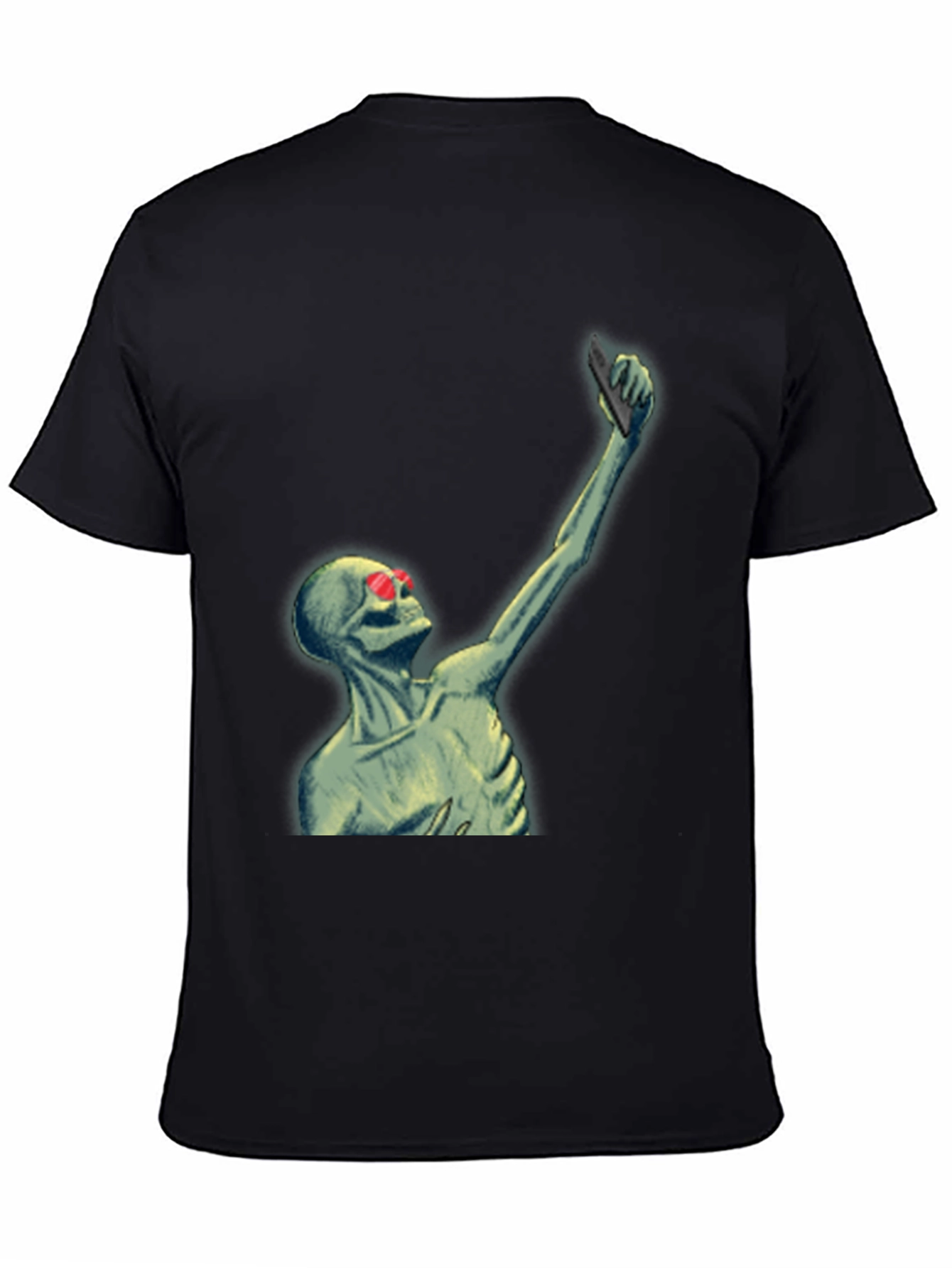 Skeleton Selfie T-Shirt - Funny Graphic Tee