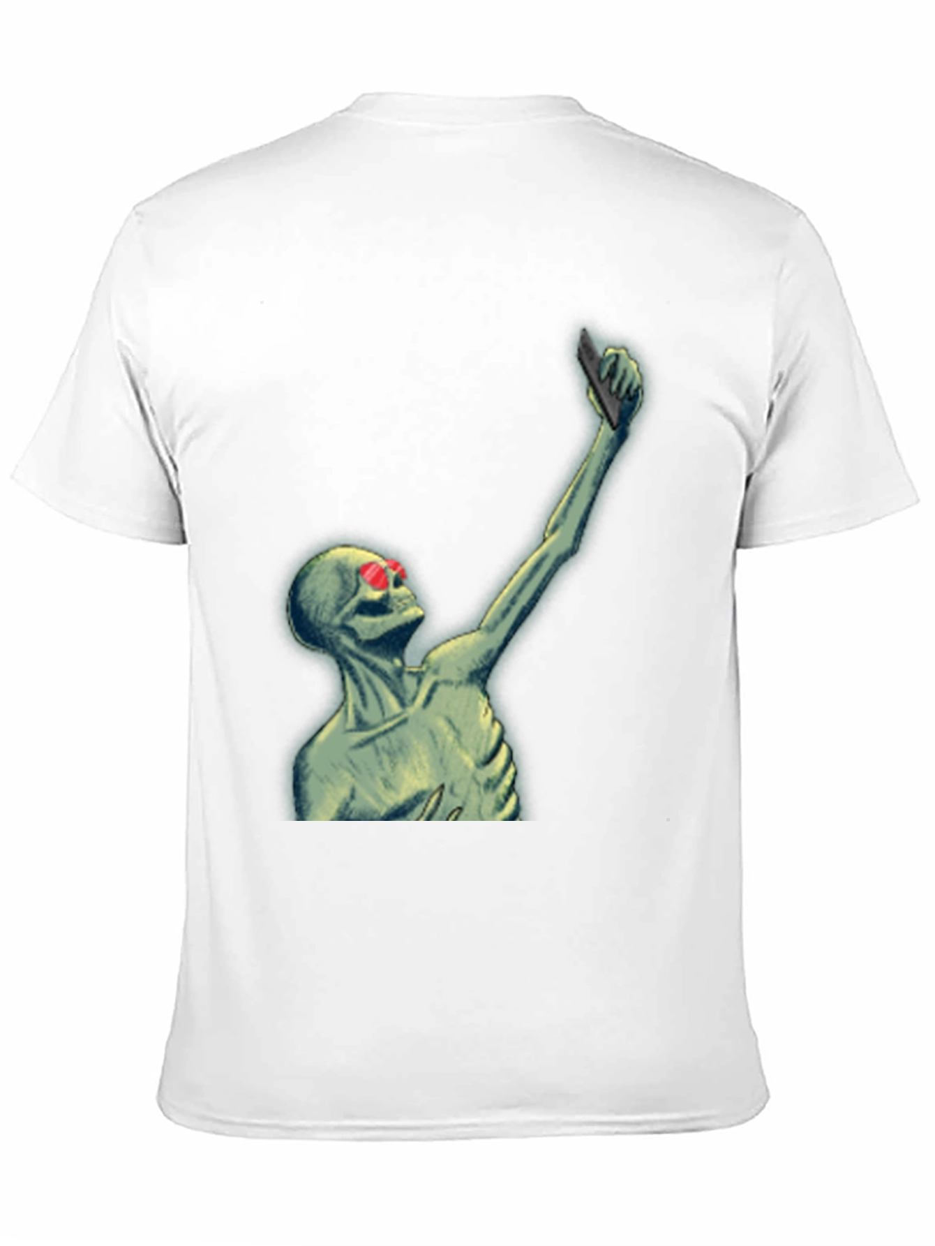 Skeleton Selfie T-Shirt - Funny Graphic Tee