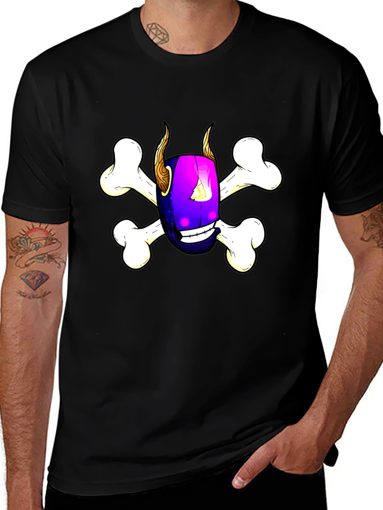 Skull & Bones Graphic Tee - Edgy Style