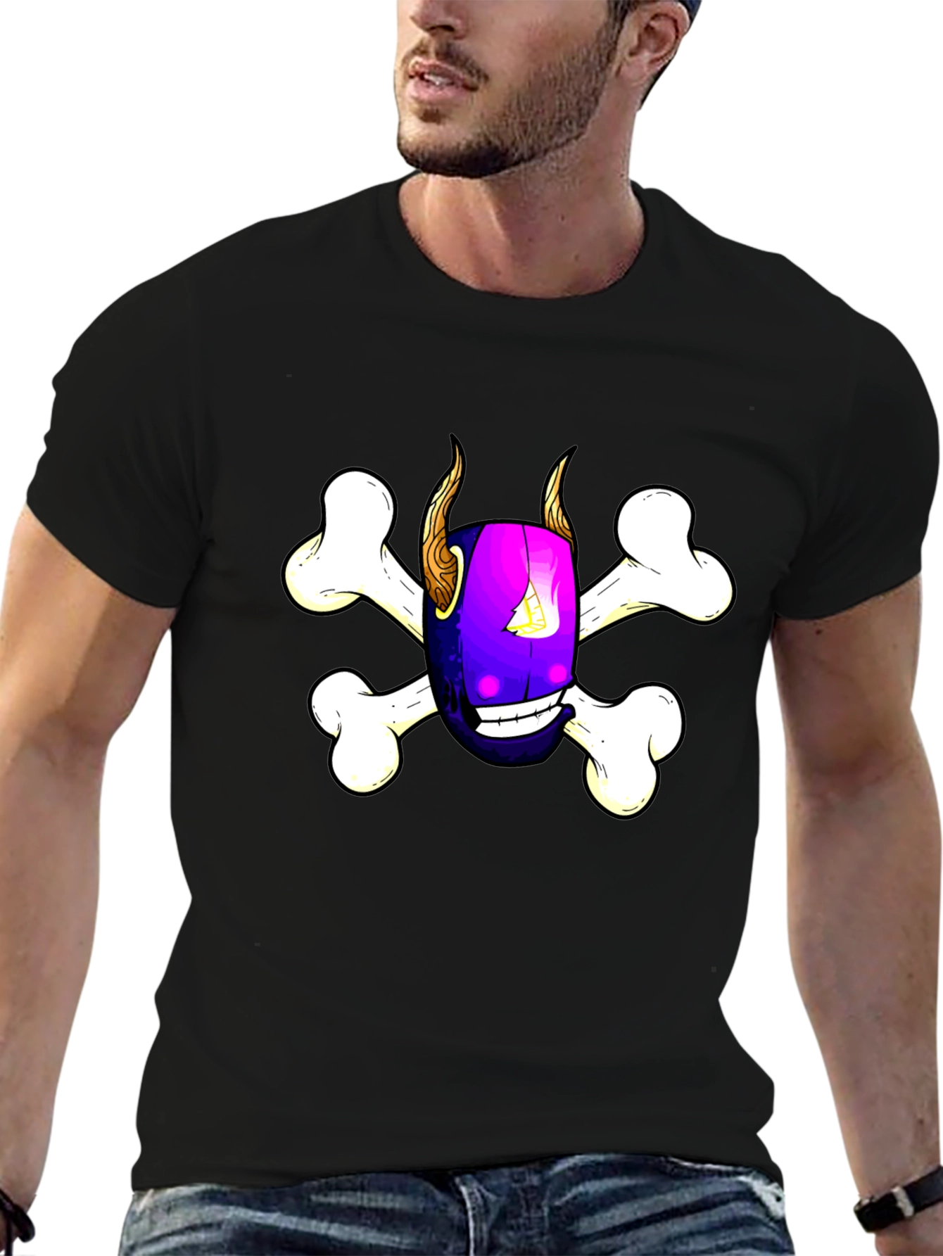 Skull & Bones Graphic Tee - Edgy Style