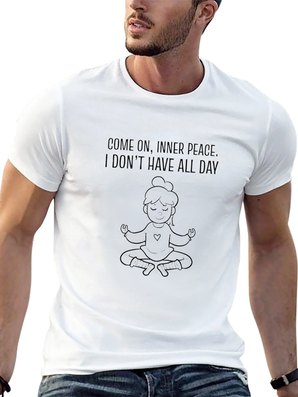Inner Peace Funny T-Shirt - Yoga Meditation Tee