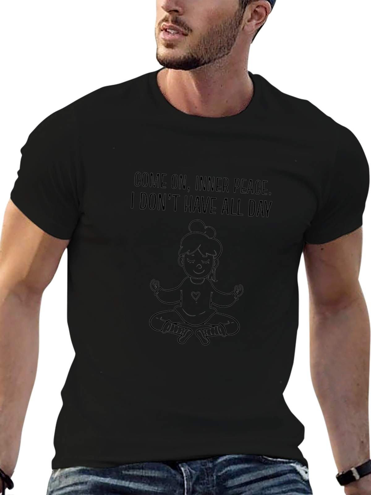 Inner Peace Funny T-Shirt - Yoga Meditation Tee