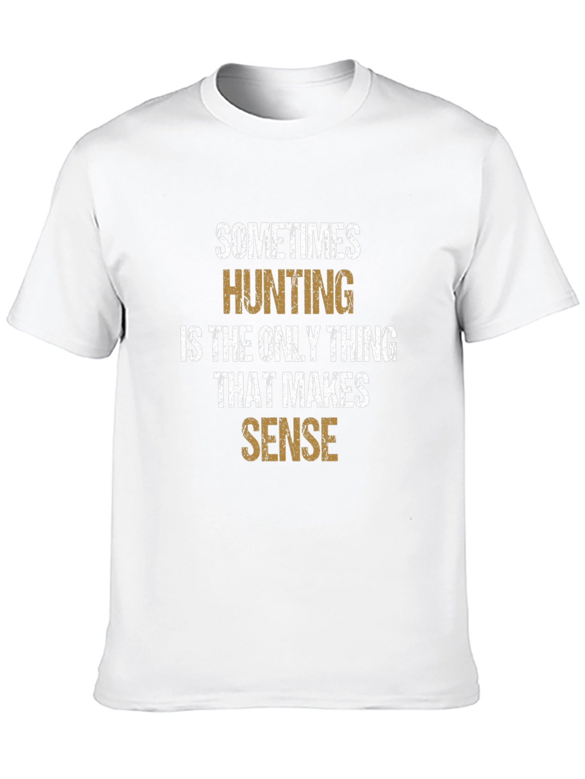 Hunting Makes Sense Graphic Tee - Black