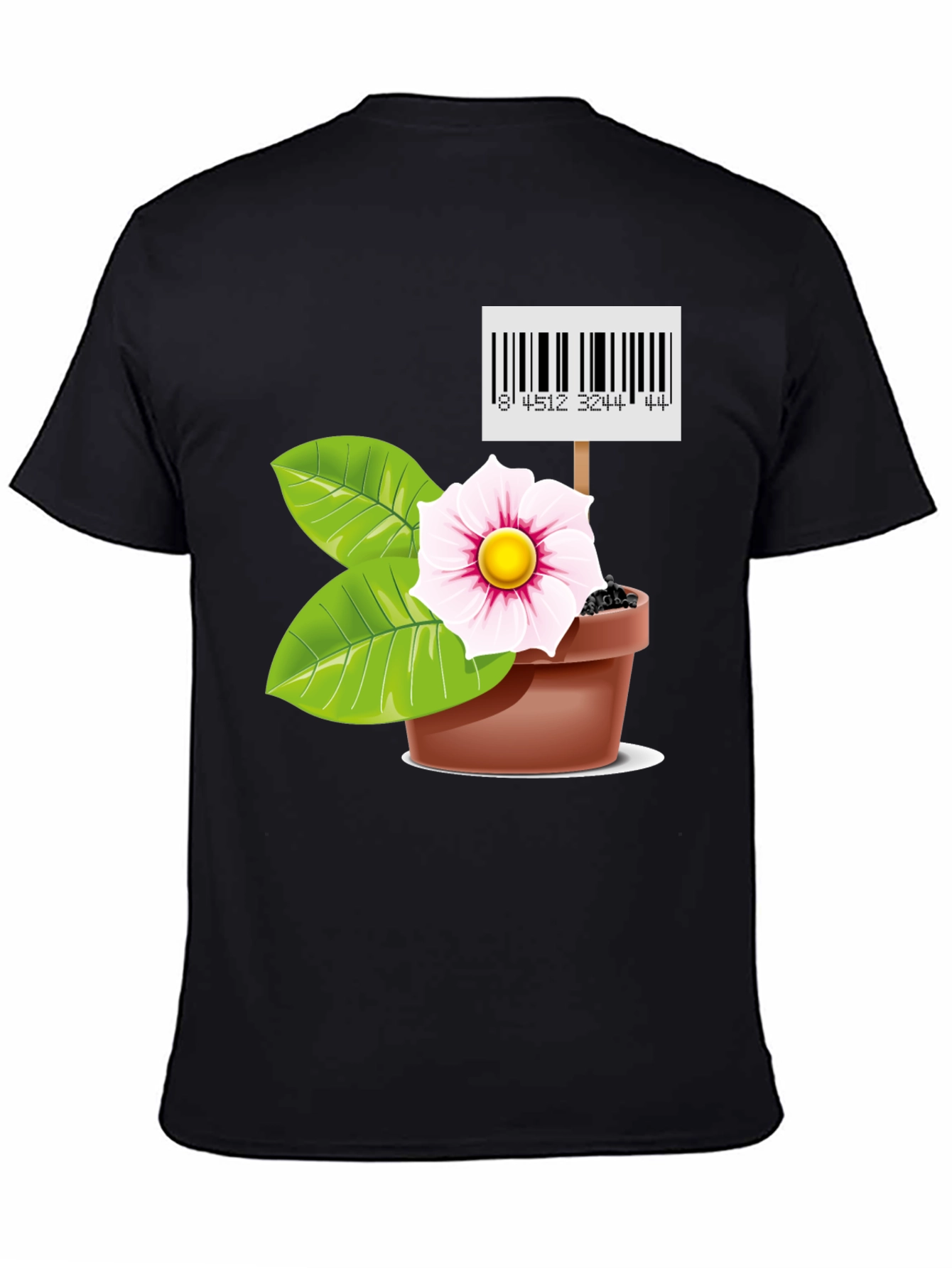 Unique Flower Pot Graphic T-Shirt