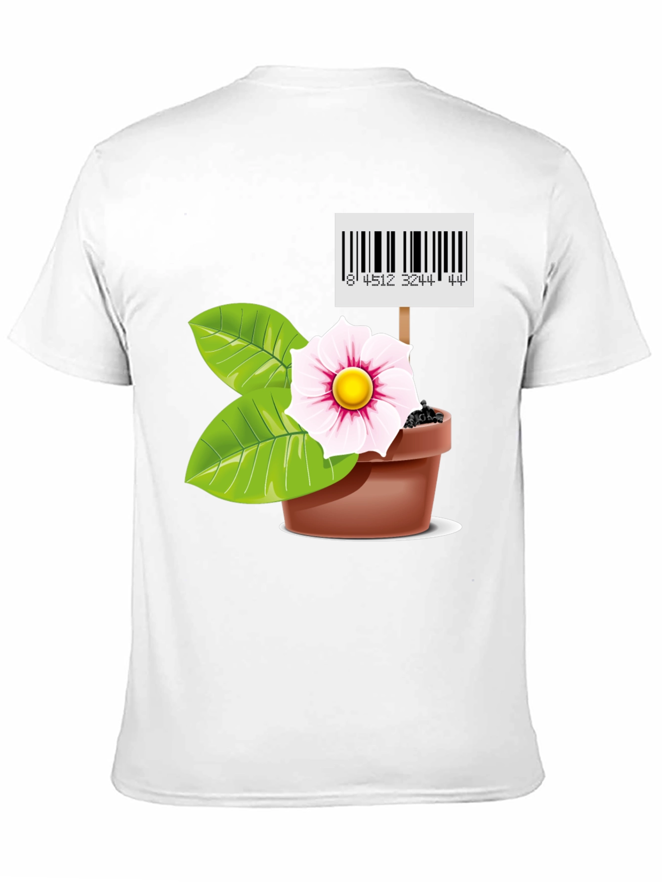 Unique Flower Pot Graphic T-Shirt