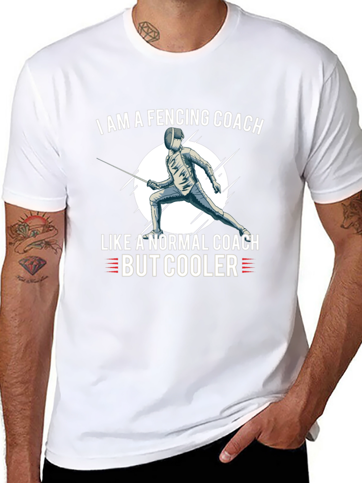 Fencing Coach T-Shirt - Cool Fencing Apparel