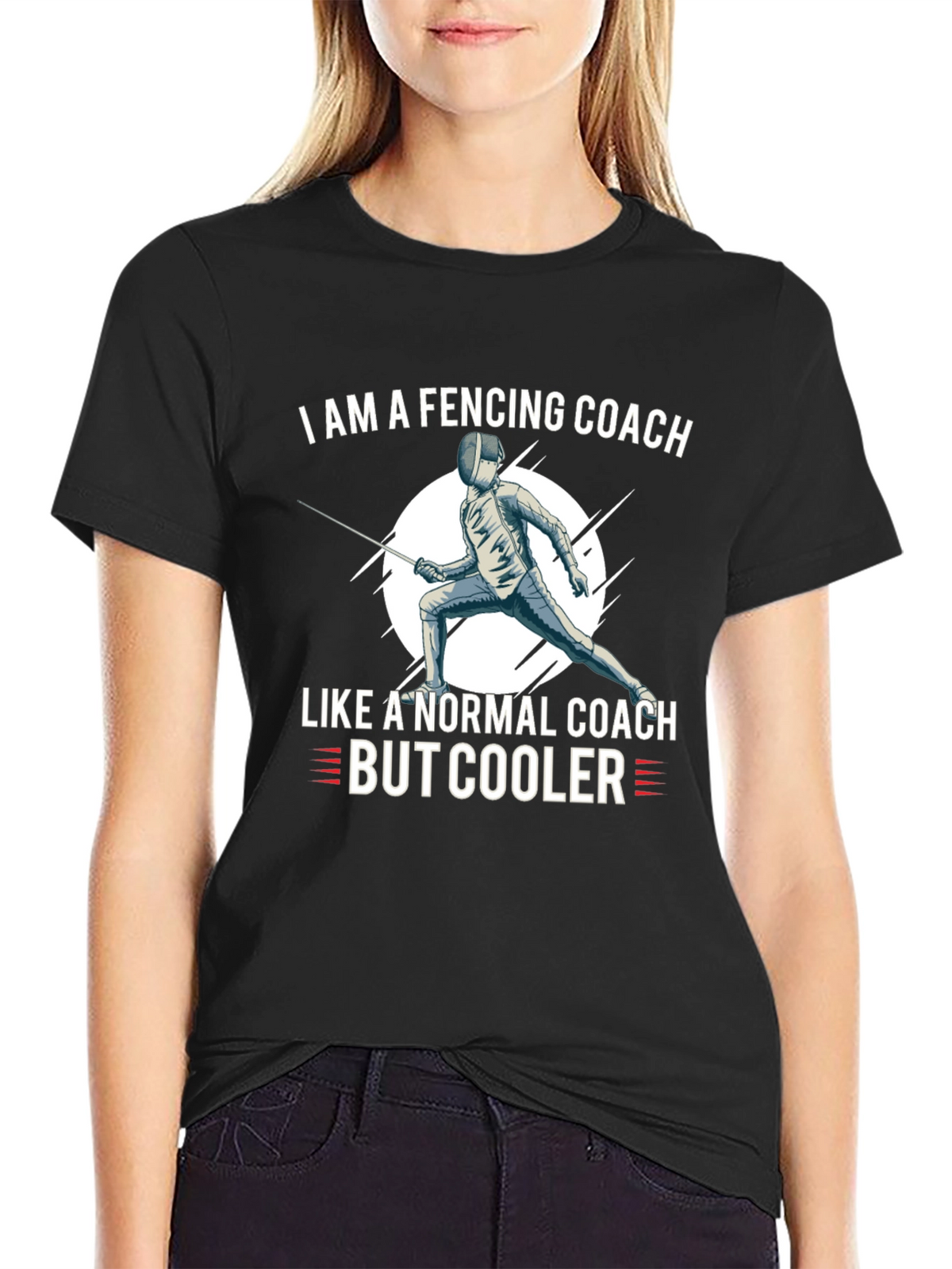 Fencing Coach T-Shirt - Cool Fencing Apparel