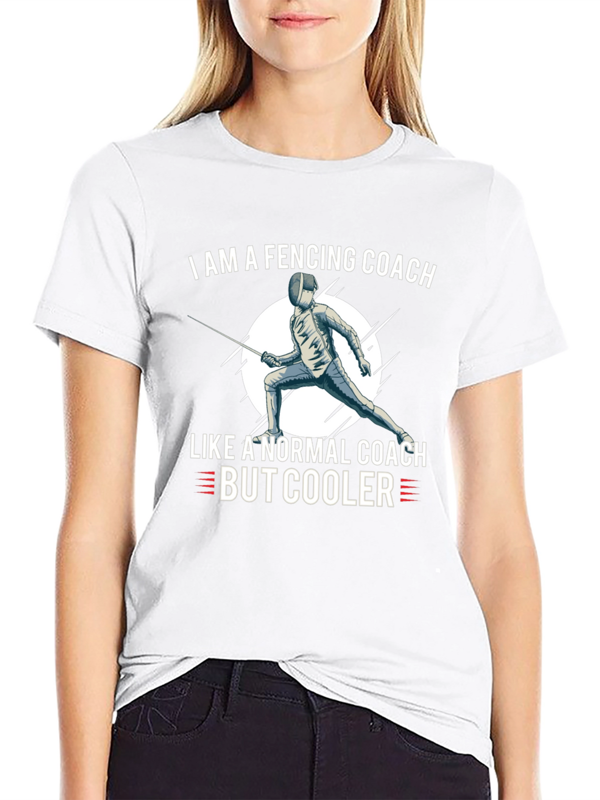 Fencing Coach T-Shirt - Cool Fencing Apparel