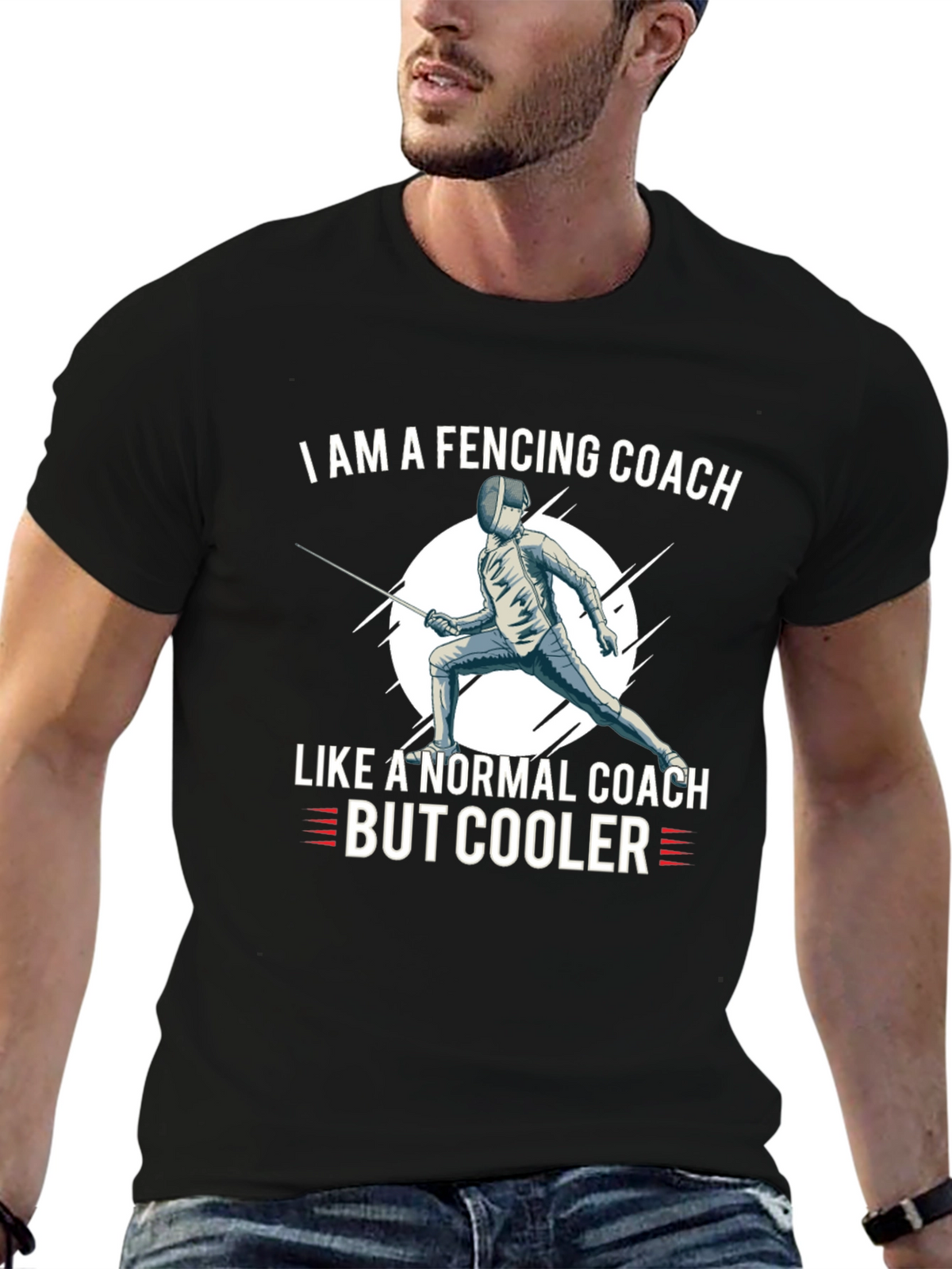 Fencing Coach T-Shirt - Cool Fencing Apparel