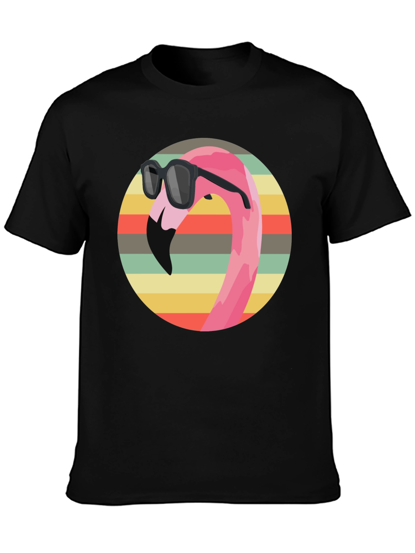 Cool Flamingo Graphic Tee - Retro Style
