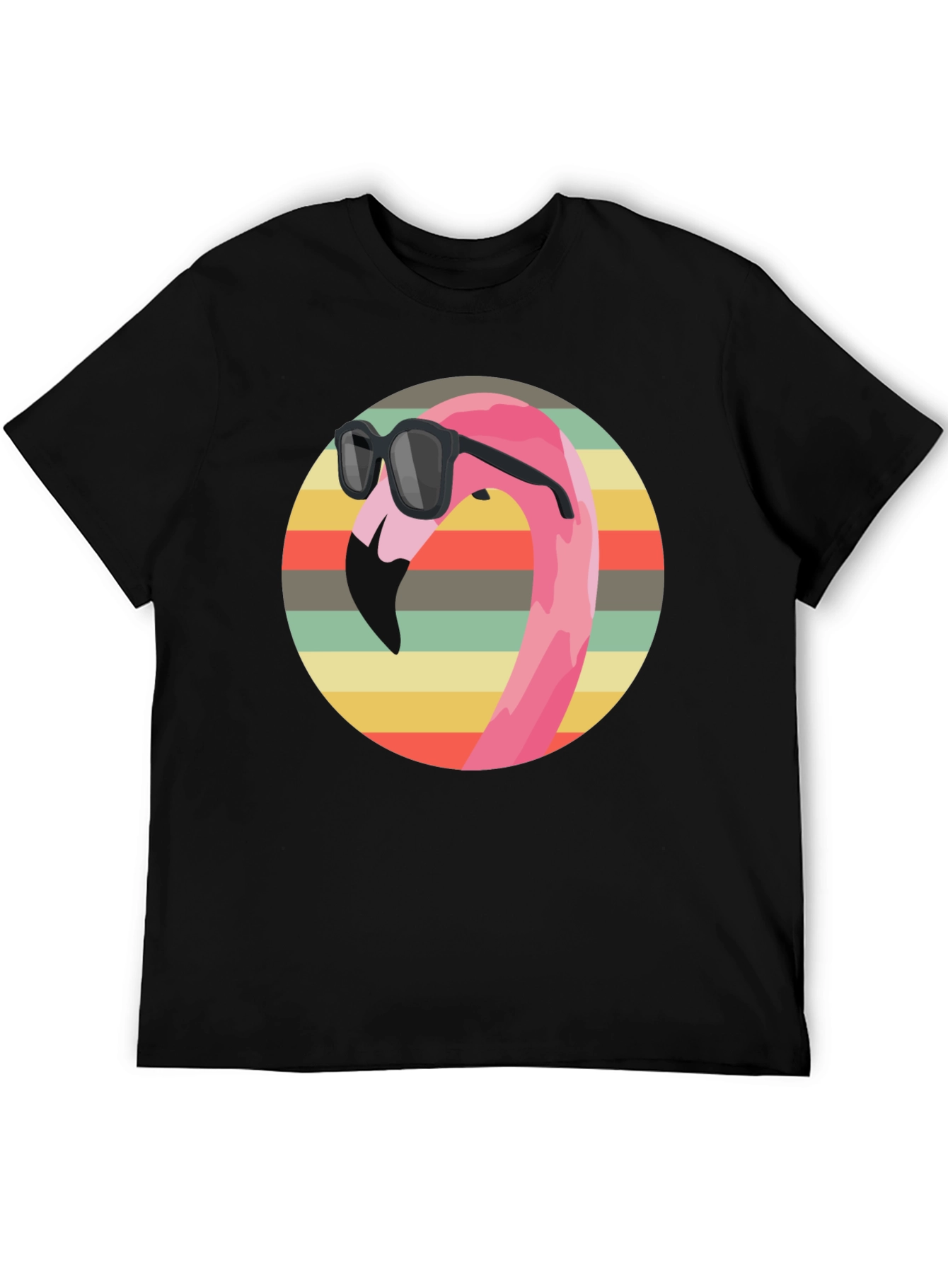 Cool Flamingo Graphic Tee - Retro Style