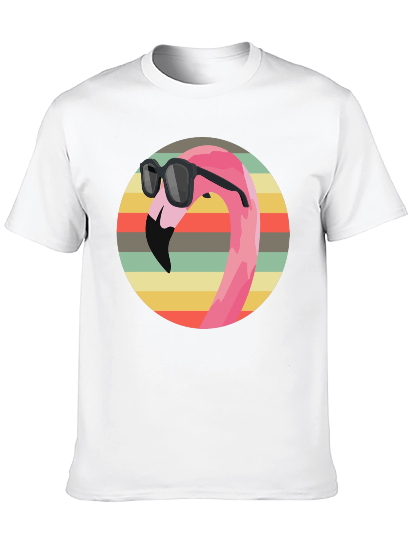 Cool Flamingo Graphic Tee - Retro Style