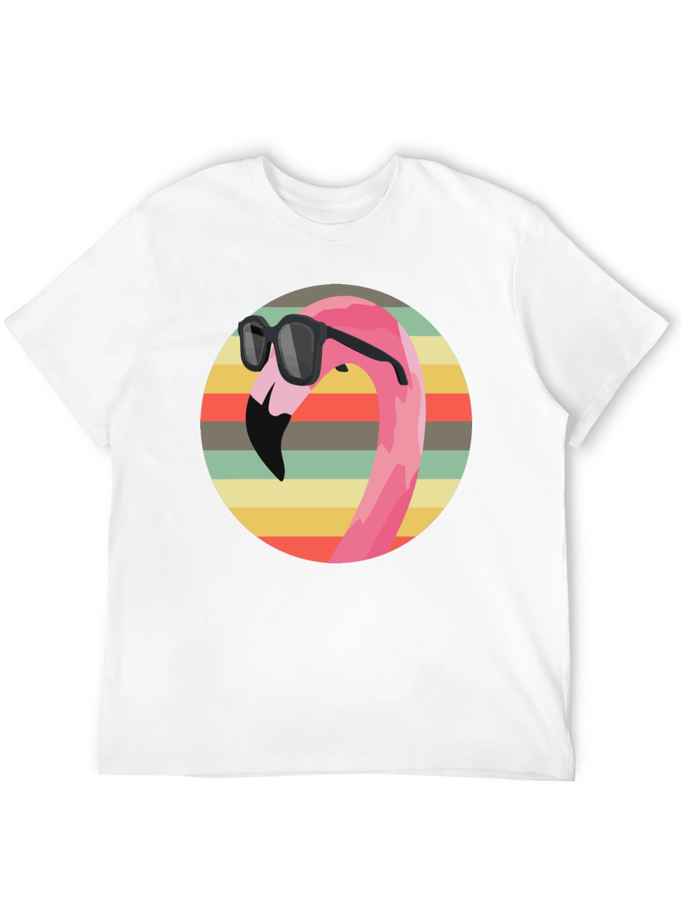 Cool Flamingo Graphic Tee - Retro Style