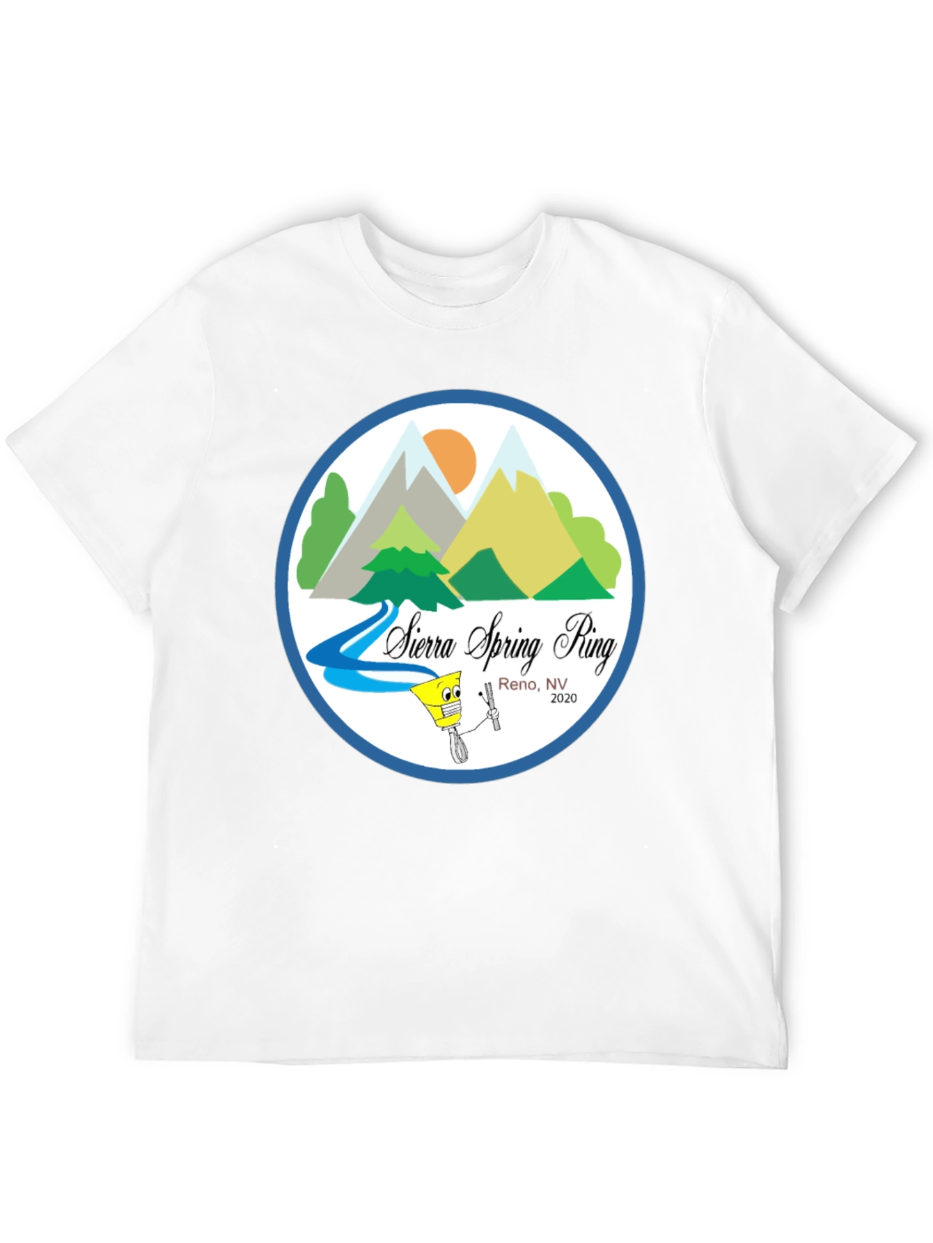 Sierra Spring Ring Reno NV Black T-Shirt