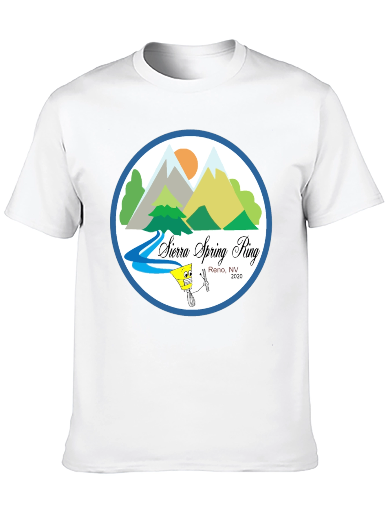 Sierra Spring Ring Reno NV Black T-Shirt