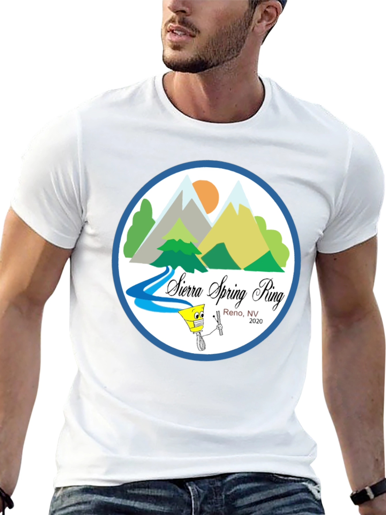 Sierra Spring Ring Reno NV Black T-Shirt