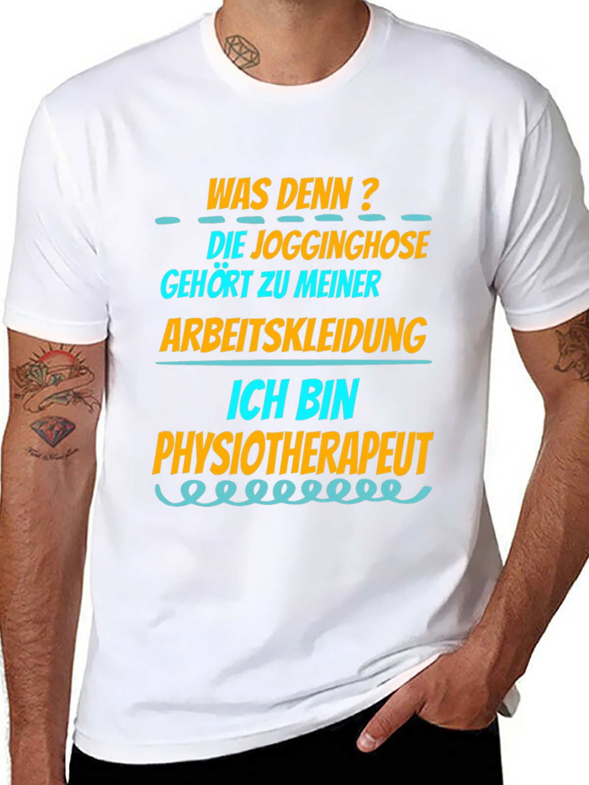 Funny Physiotherapist T-Shirt - Jogginghose Arbeitskleidung