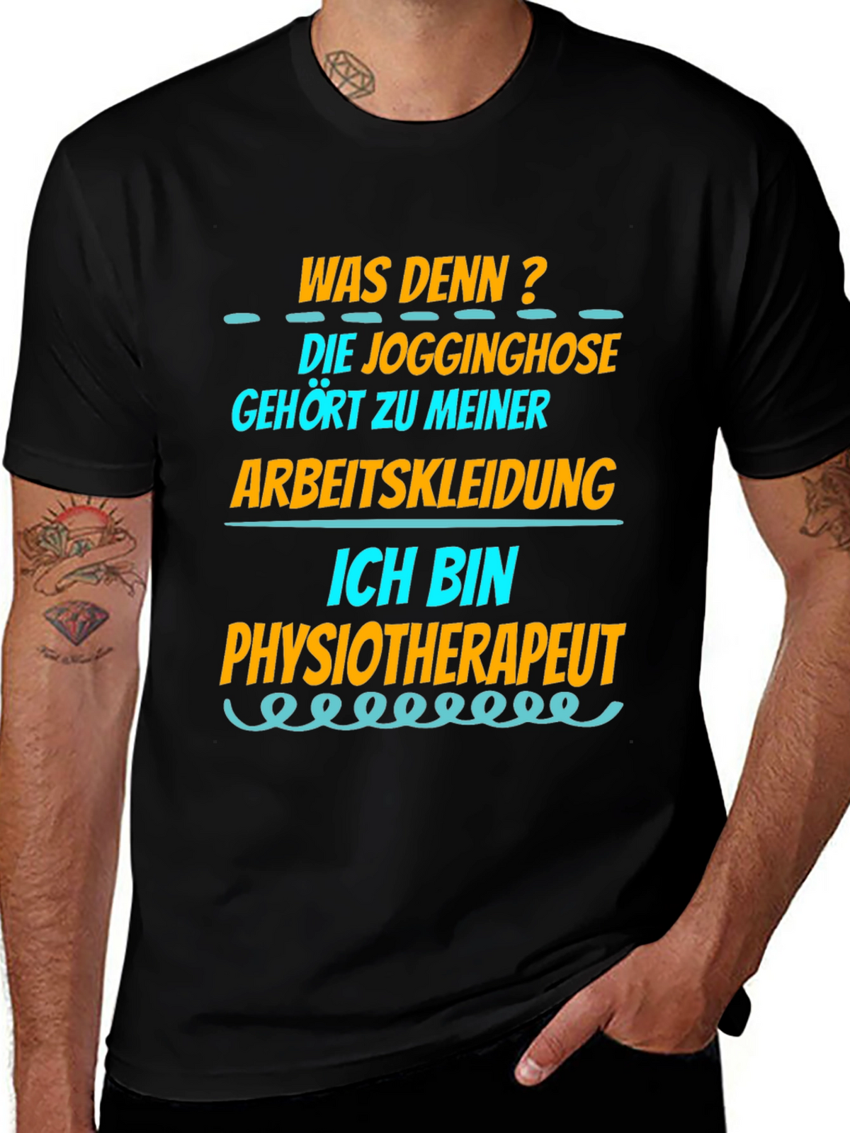 Funny Physiotherapist T-Shirt - Jogginghose Arbeitskleidung